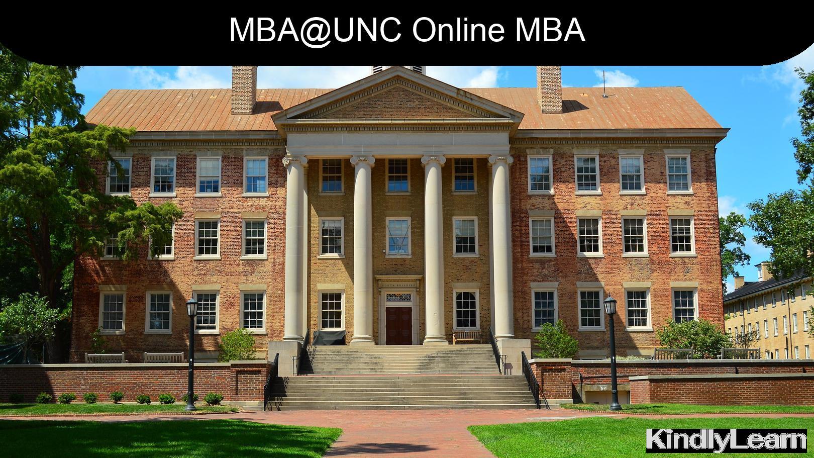 mba unc online mba